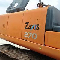 Excavatrice sur chenilles Hitachi ZX270 d'occasion, 27 tonnes, unité japonaise d'origine, godet de 1,3 m, puissance de 129 000 W pour travaux moyennement lourds