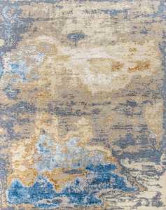 Alfombra Artesanal Tibetana de Lana y Seda Anudada a Mano, para Interiores Elegantes de Hogares, Hoteles y Comercios - Product Image 3