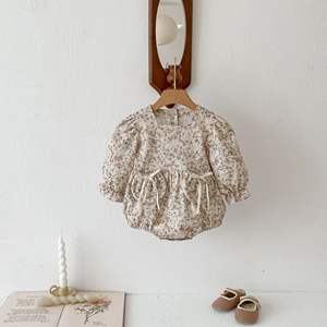 Angou Automne Printemps Toddler Girls Long Sleeve Body Infant Flower Printing Romper Cotton Newborn Baby Clothes - Product Image 2