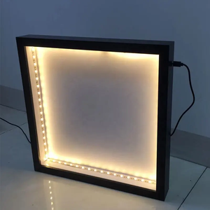 Cadre de boîte à souvenirs carrée en gros, disponible en tailles <span class=keywords><strong>4x4</strong></span>, 8x8, 10x10 pouces, profondeur intérieure de 3 cm, échantillon gratuit, éclairage LED, style verre en plexiglas - Product Image 6