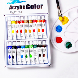 Bomeijia Hot Bán 18 Màu Sắc 12 Ml Acrylic Sơn Thiết Lập Cho Chuyên Nghiệp Sơn Graffiti Trẻ Em Mới Bắt Đầu Sơn Nghệ Thuật Vật Liệu - Product Image 2