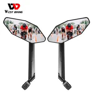 Phía tây đi xe đạp nhà sản xuất 360 độ có thể điều chỉnh xe đạp gương chiếu hậu xe đạp tay lái bên gương