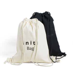 High Quality Custom Logo Size Cotton Canvas <b>Drawstring</b> Backpacks for Promotional Activities and Daily Use - Product Image 2