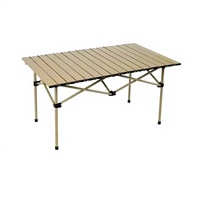 95*55cm Tragbarer Klappbarer Eierrollentisch aus Hochkarbon-Stahl für Outdoor-Picknick, Camping, BBQ, Strand, Reisen, Outdoor-Möbel