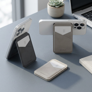 Mini Portefeuille MagSafe en Cuir Vegan pour Cartes, Format de Poche, 19 800 Prix de Vente, 3 000 Frais de Livraison - Product Image 3