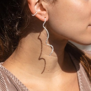 Usine en gros délicate perle d'eau douce naturelle belle fille sans percé conception perle boucles d'oreilles oreille os Clip - Product Image 2