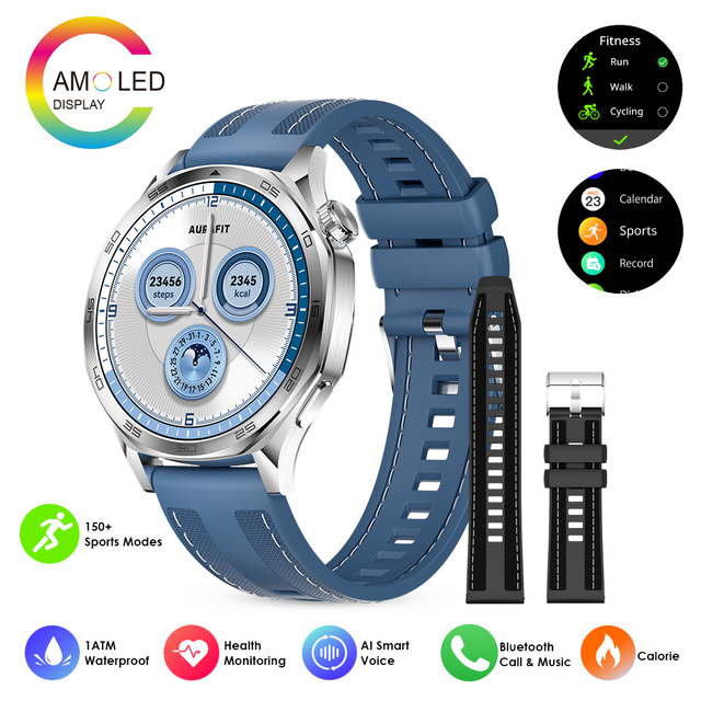 Montres Intelligentes SmartWatch with 1.43" AMOLED Display 3ATM Water Resistance & AI Voice Assistant Montre Homme Smart Watch