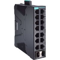 Commutateur géré Moxa SDS-3016-2GSFP-T 16 ports Gigabit Ethernet 24V IEEE 802.3 Rail DIN Industriel Entreprise