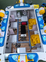 Simulateur de pêche électrique commercial pour 6 personnes, machine de jeu d'arcade vidéo à pièces pour enfants, divertissement pour aire de jeux pour enfants