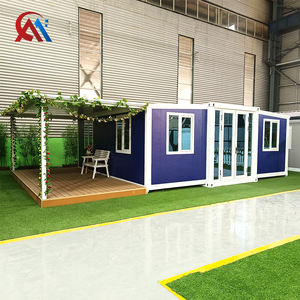Casa Container Cinese da 20 Piedi con 2 Camere da Letto, 1 Soggiorno e Cucina Open Space, Casa Container Prefabbricata Espandibile con Cortile - Product Image 2