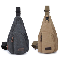 Sacs à bandoulière en toile unisexe imperméable Durable décontracté sac à bandoulière unique personnalisé sac de poitrine de voyage de fitness en plein air