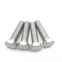 Vis à tête hexagonale M8x1.25 DIN933 A2 en acier inoxydable 304 zingué, filetage complet, kit de fixations industrielles, produits de quincaillerie