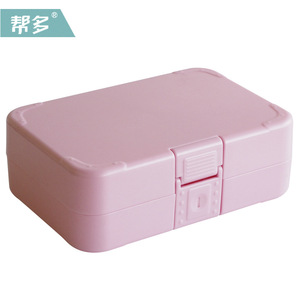 Bangduo Plastic Rectangle <b>Lunch</b> <b>Box</b> Single Layer Solid Color For All Users - Product Image 1