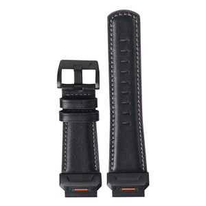 Bracelet <span class=keywords><strong>de</strong></span> <span class=keywords><strong>montre</strong></span> en cuir véritable <span class=keywords><strong>de</strong></span> qualité supérieure pour Garmin Fenix 7X 6X 5X Pro, bracelet <span class=keywords><strong>de</strong></span> remplacement vintage <span class=keywords><strong>QuickFit</strong></span>, bracelet sport robuste - Product Image 1