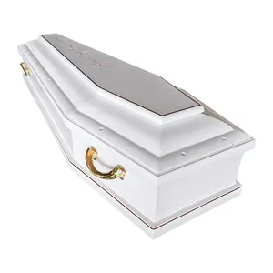 欧式定制雕刻白木棺材金属零件制造商棺材和棺材葬礼用品