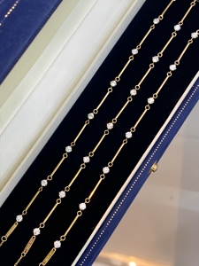Pulsera de Diamantes de Bambú en Oro Puro de 18K Xinfly, AU750, 0.60ctw, Diamantes Naturales en Ascenso Gradual, Joyería Fina para Mujer - Product Image 6