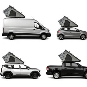 Carpa de techo triangular para 3-4 personas, moderna, para camping al aire libre, para camionetas, SUV y 4x4. - Product Image 1