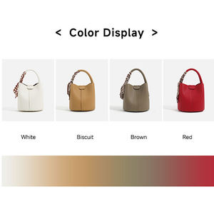 Customized high-quality PU leather luxury women's <b>handbag</b>, casual women's bucket bag - Product Image 3