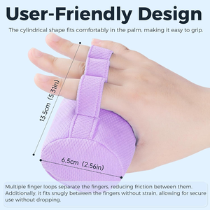 Respirant résistant à la sueur soulagement du Stress main contracture doigt poignée confort coussin pour personnes âgées violet paume poignée oreiller - Product Image 4