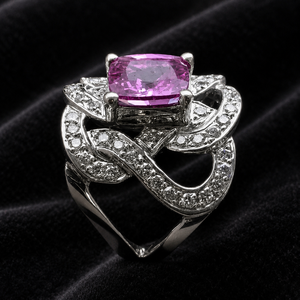 Anello Decorativo con Fiori per Donne, Elegante Gioiello da Dito in Stile Principessa - Product Image 3
