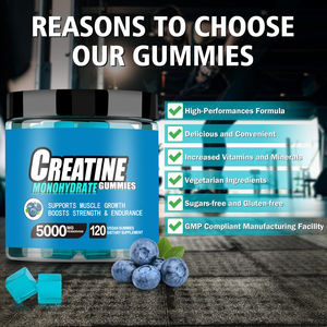 Biochealth OEM Créatine Monohydrate Gummies <span class=keywords><strong>Nutrition</strong></span> Sportive pour Hommes Femmes <span class=keywords><strong>Muscle</strong></span> <span class=keywords><strong>Building</strong></span> Energy Boost Pré-Entraînement Gummy Candy - Product Image 4