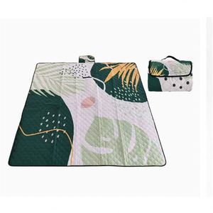 Portable 4 Seasons Foldable Waterproof Ultrasonic Quilted Oxford Picnic Blanket 200x200cm Family Beach <b>Rug</b> Glamping - Product Image 1