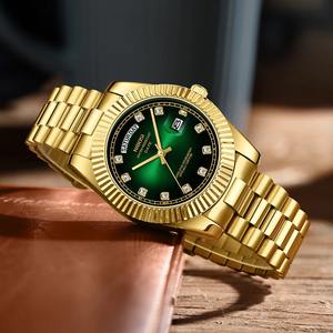 นาฬิกาควอตซ์ธุรกิจของผู้ชาย2627สั่งทำโลโก้ตามแบบเรียบง่ายกันน้ำสแตนเลสสตีลหรูหราคลาสสิก - Product Image 3