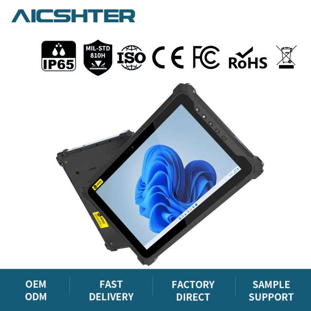 10.1 Inch Windows 11 Tablet IP65 Waterproof Dustproof Sunlight Readable FHD 4G LTE GPS 8GB RAM Intel N5100 128GB