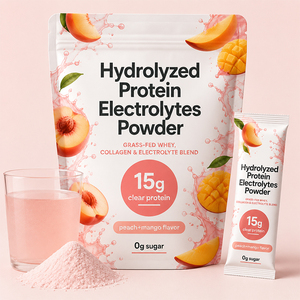 Aminoácidos de marca privada para el desarrollo muscular, recuperación, péptidos de colágeno múltiple, vitamina C, proteína hidrolizada, electrolitos en polvo - Product Image 1