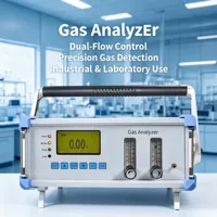 Penganalisis Gas Laboratorium 4-in-1 Presisi Tinggi, Monitor CO2 CO dengan Pompa Terintegrasi, Alarm Suara+Lampu, Garansi 1 Tahun untuk Laboratorium