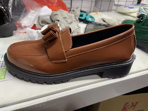 Chaussures à lacets épaisses en cuir PU de haute qualité pour femmes, style décontracté et classique, anti-éblouissement, pour le travail et les occasions habillées, couleur personnalisable - Product Image 6