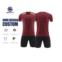 Maillot de football d'entraînement personnalisé pour homme adulte 100 % polyester respirant à séchage rapide, col montant, manches longues, transfert thermique