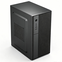 Boîtier de tour d'ordinateur de bureau de haute qualité avec ventilateur, adapté aux cartes mères Micro ATX ITX, 4 emplacements d'extension, 1 HDD1SSDATX, accessoires pour PC