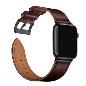 VIETAO <span class=keywords><strong>Cinturino</strong></span> di Lusso in Vera Pelle per Uomo, Stile Retrò con Finitura a Cera, Marrone Scuro, 38mm/40mm/42mm/44mm/45mm per <span class=keywords><strong>Apple</strong></span> <span class=keywords><strong>Watch</strong></span> - Product Image 6