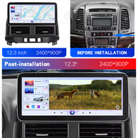 Lecteur DVD de voiture Android spécial audio 8 cœurs 12,3 pouces 4G LTE GPS Navigation DSP Radio de voiture Carplay pour Hyundai Santafe 2006-2012