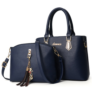 Ensemble de 2 sacs à main en cuir PU pour femmes, sac à bandoulière, sac messager tendance, pochette pour femmes - Product Image 4