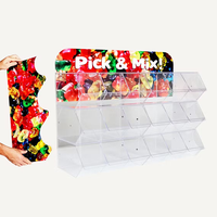 Boîte en acrylique personnalisée pour les bonbons distributeurs Pick & Mix empilables Boîte en acrylique pour Sweet
