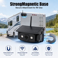 Cámara de Observación Inalámbrica con Panel Solar para Camiones, Remolques y Autocaravanas, Compatible con Pantalla de Teléfono Inteligente Android