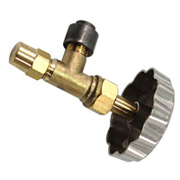 Vanne à aiguille en acier inoxydable 1/8" NPT pour gaz et charbon, résistante à la corrosion, étanche, anti-poussière et résistante à la chaleur, accessoires pour barbecue de table