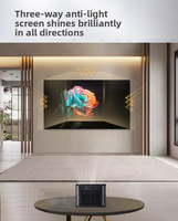 Écran de projection à cadre fixe à angle large HD à courte focale, écran ultra fin 4K Ultra HD, écran mural en PVC pour salle de jeu