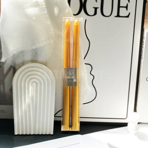 Lot <span class=keywords><strong>de</strong></span> 10 bougies ménagères Bougie <span class=keywords><strong>de</strong></span> <span class=keywords><strong>d</strong></span>îner blanche brûlante 5 heures Bougies coniques non parfumées à la <span class=keywords><strong>cire</strong></span> blanche <span class=keywords><strong>de</strong></span> qualité supérieure - Product Image 2