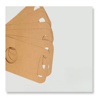 Porte-gobelet en papier kraft à double paroi jetable personnalisé, non enduit, impression numérique, manche de gobelet, plateau pour aliments, sandwich