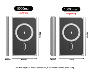 10000mAh mới siêu mỏng pd20w sạc nhanh <span class=keywords><strong>5000mAh</strong></span> từ ngân hàng điện không dây nam châm Powerbank cho Iphone - Product Image 2