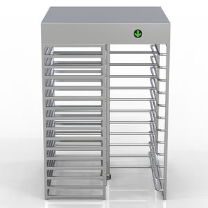 Tourniquet de contrôle d'accès biométrique anti-tailgating en acier inoxydable pleine hauteur, étanche IP66, pour la sécurité des piétons - Product Image 5