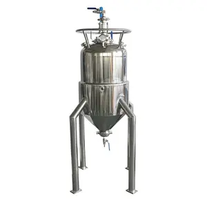 Closed Loop Extractor Jacketed Stainless Solvent Recovery Tank With Cooling Coil And Dip Tube