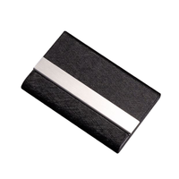Porte-cartes de visite et porte-passeport minimaliste en acier inoxydable imprimé sérigraphié personnalisé, sans fermeture, pour cartes de 40 mm – Vente chaude