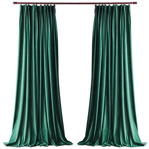 American Italian <b>Green</b> Velvet Solid Color Shade <b>Curtain</b> Finished for Dutch <b>Bedroom</b> Living Room Drapery - Product Image 3