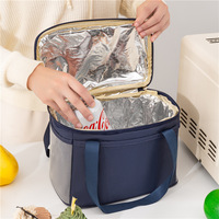 Sac isotherme personnalisé en tissu Oxford, sac à déjeuner avec fermeture éclair, doublure en aluminium, design thermique, pour 2 personnes, bureau, école