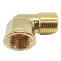Coude de raccordement haute pression en laiton (MIP X FIP) pour applications routières, technique de fonderie durable, pour gaz, huile, cuivre
