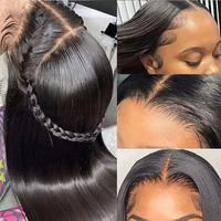 Perruques en cheveux naturels vietnamiens bruts avec dentelle HD suisse, perruque frontale en dentelle de cheveux humains vierges avec cuticules alignées, sans colle, perruque frontale complète 360 HD